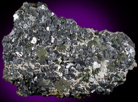 Chalcopyrite, Galena, Calcite from Deveti Septemvri Mine, Madan District, Rhodope Mountains, Bulgaria