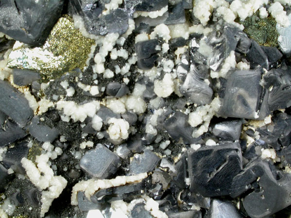 Chalcopyrite, Galena, Calcite from Deveti Septemvri Mine, Madan District, Rhodope Mountains, Bulgaria