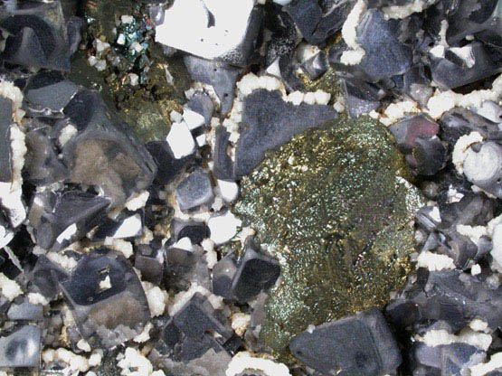 Chalcopyrite, Galena, Calcite from Deveti Septemvri Mine, Madan District, Rhodope Mountains, Bulgaria