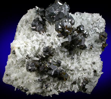 Sphalerite on Quartz from Deveti Septemvri Mine, Madan District, Rhodope Mountains, Bulgaria