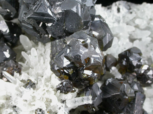 Sphalerite on Quartz from Deveti Septemvri Mine, Madan District, Rhodope Mountains, Bulgaria