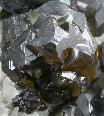 Sphalerite on Quartz from Deveti Septemvri Mine, Madan District, Rhodope Mountains, Bulgaria