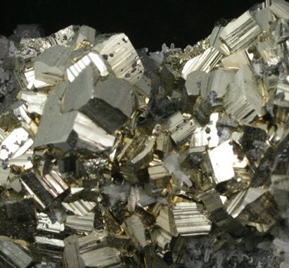 Pyrite on Sphalerite and Galena from Deveti Septemvri Mine, Madan District, Rhodope Mountains, Bulgaria