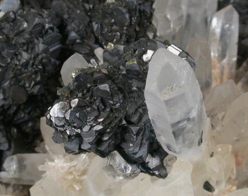 Quartz, Sphalerite, Pyrite, Galena from Deveti Septemvri Mine, Madan District, Rhodope Mountains, Bulgaria