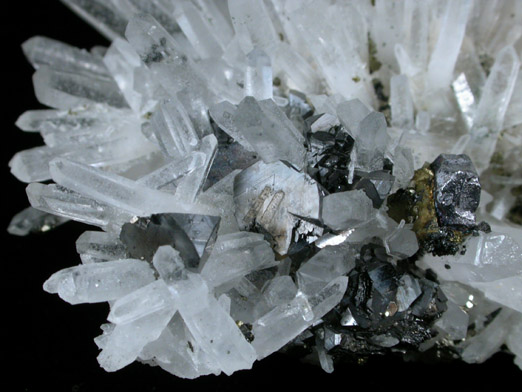 Quartz with Chalcopyrite and Sphalerite from Deveti Septemvri Mine, Madan District, Rhodope Mountains, Bulgaria