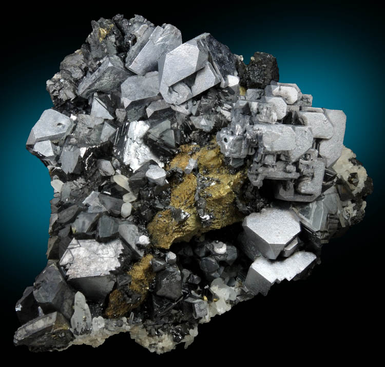 Galena, Sphalerite, Chalcopyrite, Quartz from Deveti Septemvri Mine, Madan District, Rhodope Mountains, Bulgaria