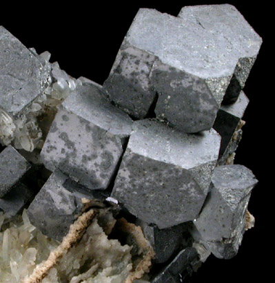 Galena on Quartz from Deveti Septemvri Mine, Madan District, Rhodope Mountains, Bulgaria