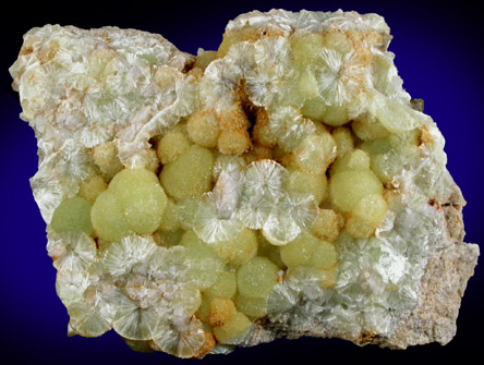 Wavellite from National Limestone Quarry, Lime Ridge, Mount Pleasant Mills, Snyder County, Pennsylvania