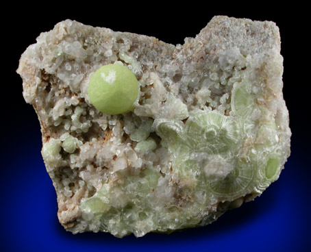 Wavellite from National Limestone Quarry, Lime Ridge, Mount Pleasant Mills, Snyder County, Pennsylvania