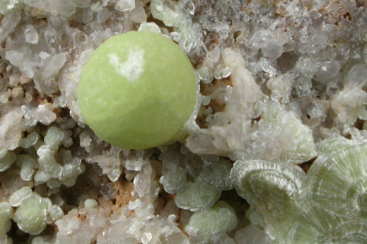 Wavellite from National Limestone Quarry, Lime Ridge, Mount Pleasant Mills, Snyder County, Pennsylvania