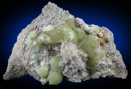 Wavellite from National Limestone Quarry, Lime Ridge, Mount Pleasant Mills, Snyder County, Pennsylvania