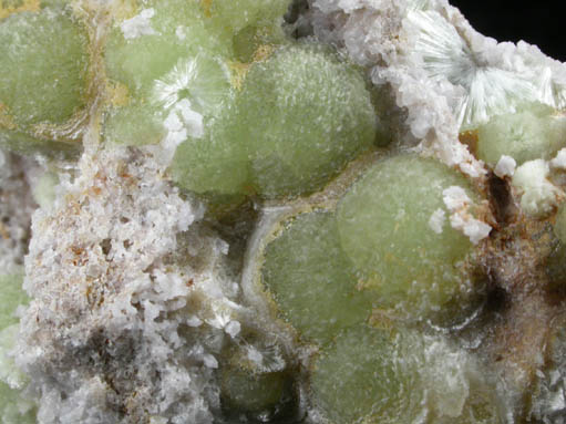 Wavellite from National Limestone Quarry, Lime Ridge, Mount Pleasant Mills, Snyder County, Pennsylvania