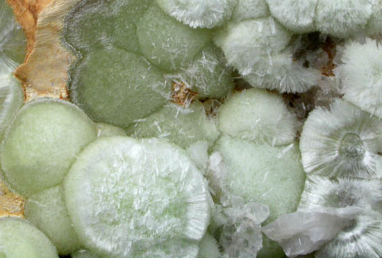 Wavellite from National Limestone Quarry, Lime Ridge, Mount Pleasant Mills, Snyder County, Pennsylvania