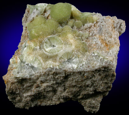 Wavellite from National Limestone Quarry, Lime Ridge, Mount Pleasant Mills, Snyder County, Pennsylvania