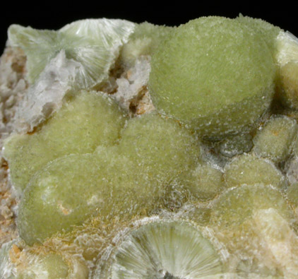 Wavellite from National Limestone Quarry, Lime Ridge, Mount Pleasant Mills, Snyder County, Pennsylvania