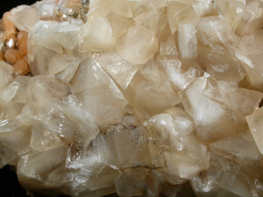 Calcite and Stilbite from Moore's Station Quarry, 44 km northeast of Philadelphia, Mercer County, New Jersey