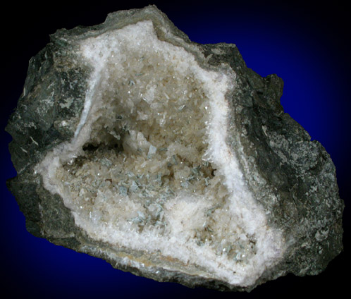 Babingtonite on Quartz from Prospect Park Quarry, Prospect Park, Passaic County, New Jersey