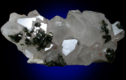 Quartz with Epidote from Hongqizhen Quarry, Meigu, Sichuan, China