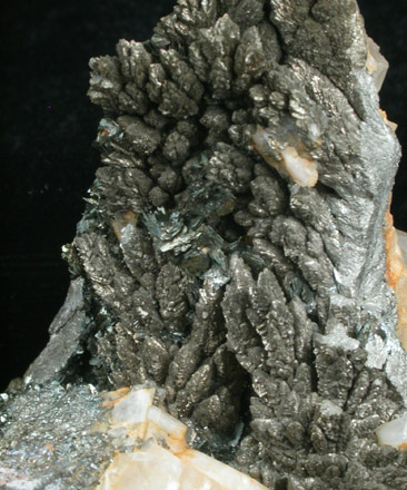 Marcasite with Calcite from Bellevue Quarry, Eaton County, Michigan