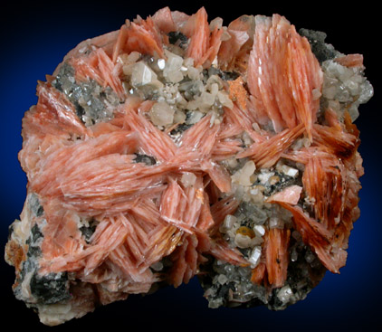 Barite with Cerussite from Mibladen, Haute Moulouya Basin, Zeida-Aouli-Mibladen belt, Midelt Province, Morocco