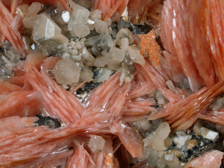 Barite with Cerussite from Mibladen, Haute Moulouya Basin, Zeida-Aouli-Mibladen belt, Midelt Province, Morocco