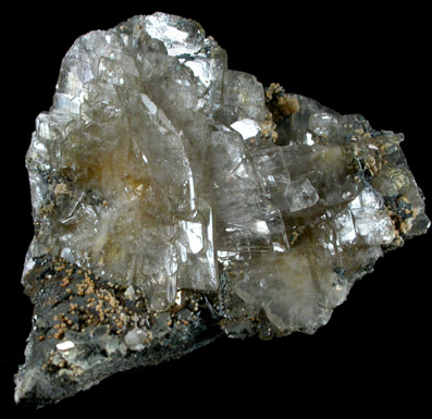 Barite, Stibnite, Chalcopyrite from Julcani District, Huancavelica, Peru