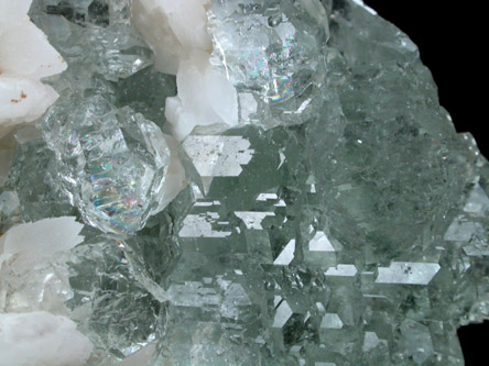 Fluorite with Calcite from Huanzala Mine, Huallanca District, Huanuco Department, Peru
