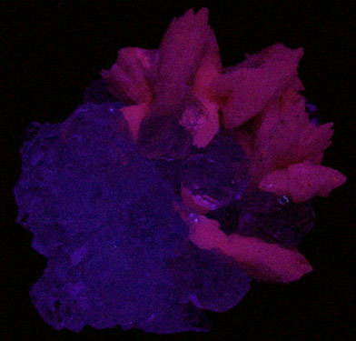 Fluorite with Calcite from Huanzala Mine, Huallanca District, Huanuco Department, Peru