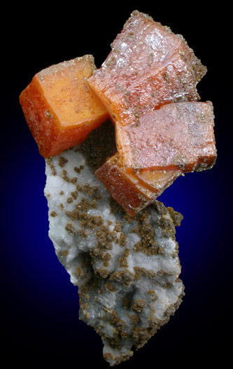 Wulfenite with Vanadinite var. Endlichite from Sierra de Los Lamentos, Chihuahua, Mexico