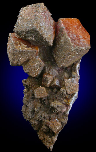 Wulfenite with Vanadinite var. Endlichite from Sierra de Los Lamentos, Chihuahua, Mexico