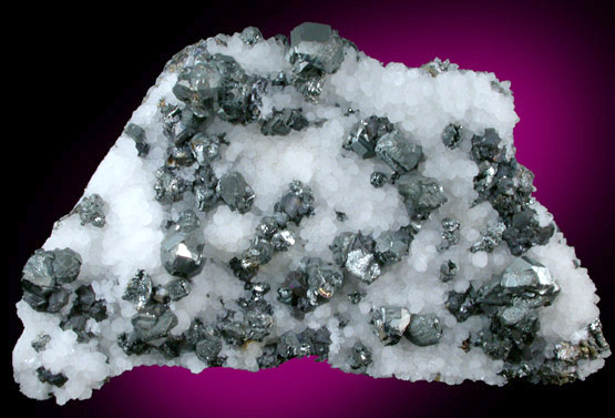 Tennantite-Tetrahedrite on Quartz from El Cobre Mine, Concepcion del Oro, Zacatecas, Mexico