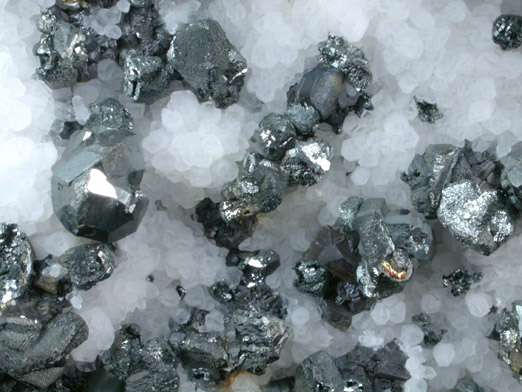 Tennantite-Tetrahedrite on Quartz from El Cobre Mine, Concepcion del Oro, Zacatecas, Mexico