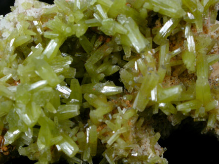 Pyromorphite from Sherman Mine, Burke, 74 km ESE of Coeur d'Alene, Shoshone County, Idaho