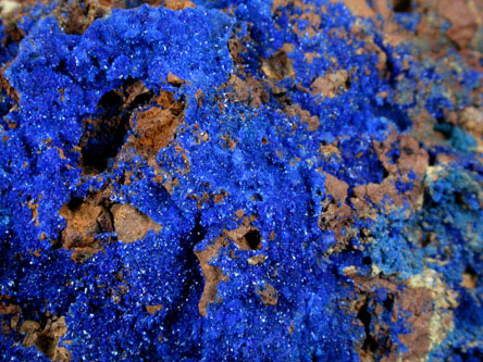 Azurite from Touissit Mine, 21 km SSE of Oujda, Jerada Province, Oriental, Morocco