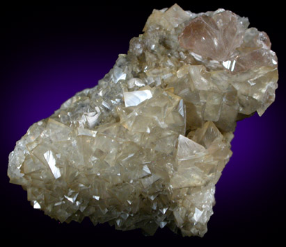 Cerussite on Smithsonite from Tsumeb Mine, Otavi-Bergland District, Oshikoto, Namibia