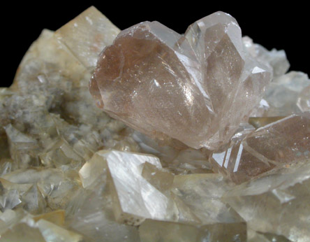 Cerussite on Smithsonite from Tsumeb Mine, Otavi-Bergland District, Oshikoto, Namibia