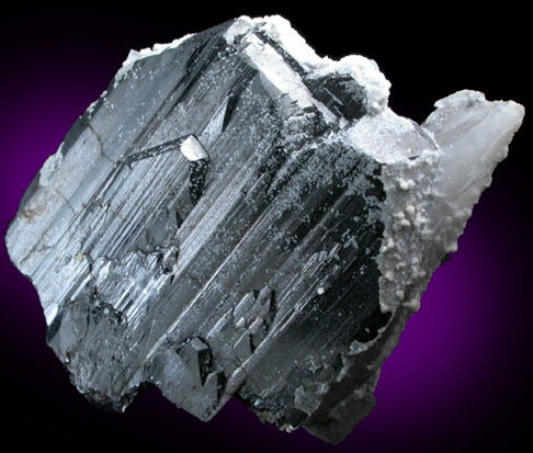 Ferberite with Fluorite and Quartz from Yaogangxian Mine, Nanling Mountains, Hunan Province, China