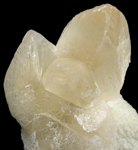Calcite on Mordenite from Rat's Nest Claim, near Challis, Custer County, Idaho