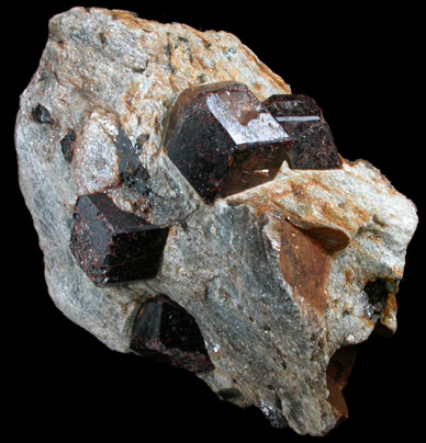 Almandine Garnet from Green's Farm, 750 m. ESE of Roxbury Falls, Roxbury, New Haven County, Connecticut