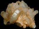 Calcite with unusual phantom on Quartz from Shangbao Mine, Leiyang, Hunan, China