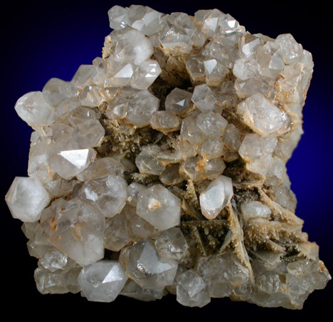 Barite on Quartz from Morse Brook, near Screw Augur Falls, Grafton Notch State Park, Andover, Oxford County, Maine