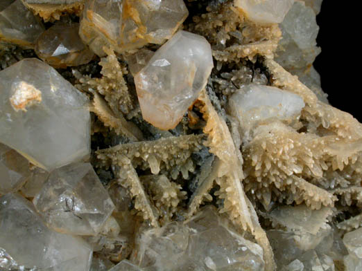 Barite on Quartz from Morse Brook, near Screw Augur Falls, Grafton Notch State Park, Andover, Oxford County, Maine