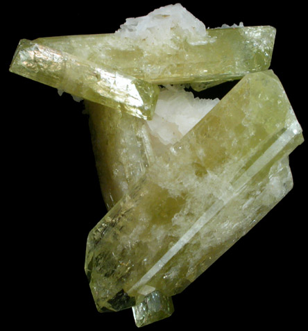 Brazilianite on Albite from Lavra do Telrio, Linpolis, Divino das Laranjeras, Minas Gerais, Brazil