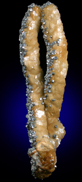 Siderite stalactites with Galena from White Raven Mine, Ward, Boulder County, Colorado