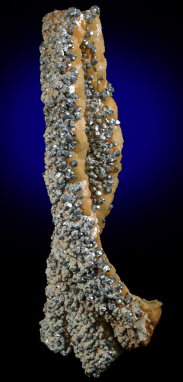 Siderite stalactites with Galena from White Raven Mine, Ward, Boulder County, Colorado