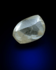Diamond (1.68 carat gray elongated tetrahexahedral crystal) from Mirny, Republic of Sakha, Siberia, Russia