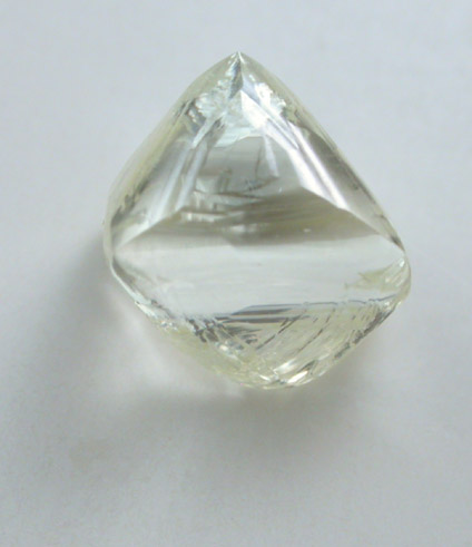 Diamond (2.13 carat gem-grade pale-yellow octahedral crystal) from Premier Mine, Gauteng Province, South Africa