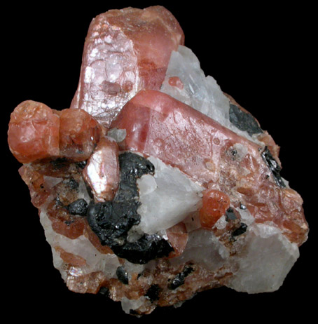 Bustamite in Calcite from Broken Hill, New South Wales, Australia