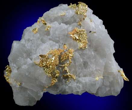 Gold in Quartz from Eagle's Nest Mine, Placer County, California