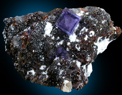 Fluorite on Sphalerite from Cave-in-Rock District, Hardin County, Illinois